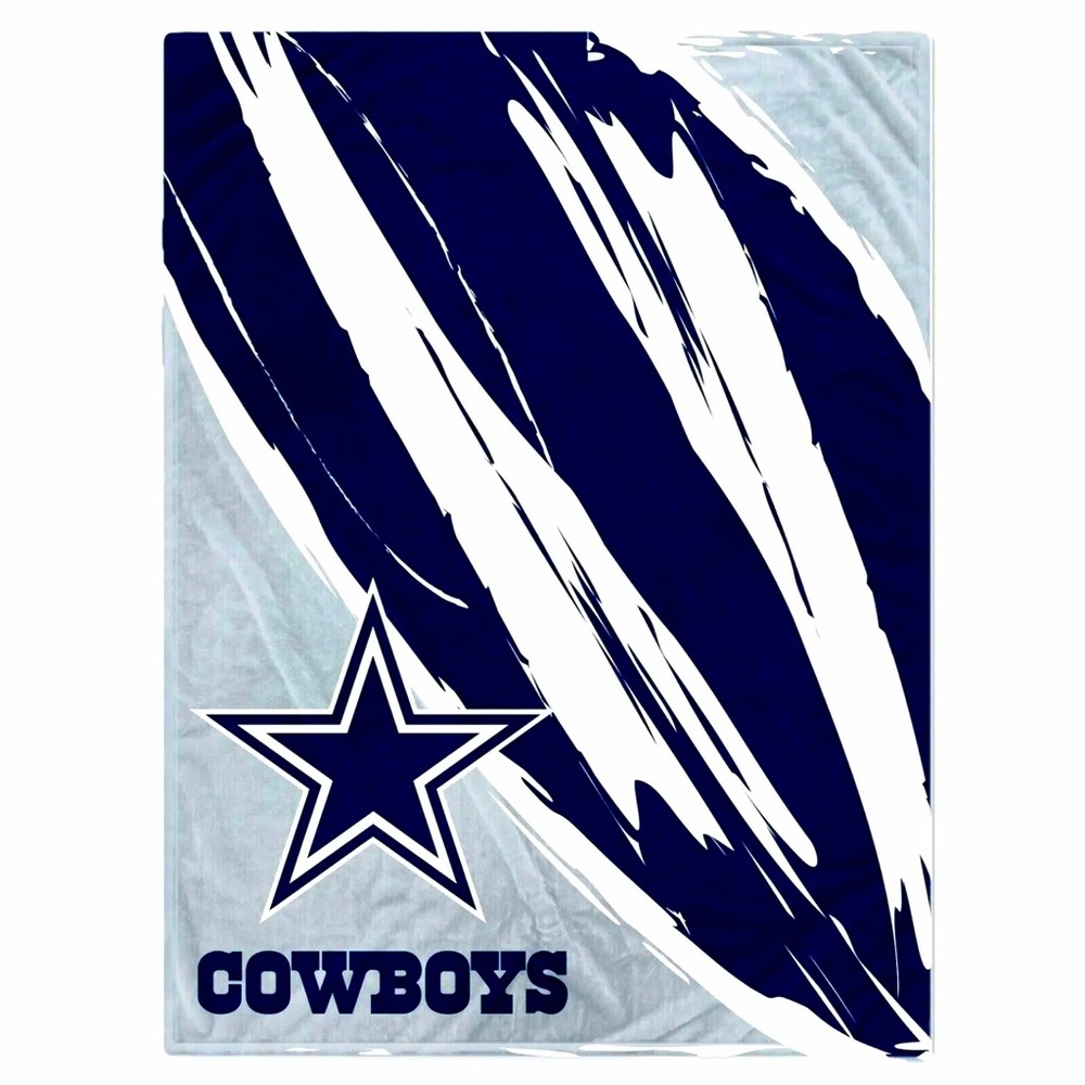 Dallas Cowboys Plush Throw 60 X 80 Super Soft Blanket Retro Jazz Fleece